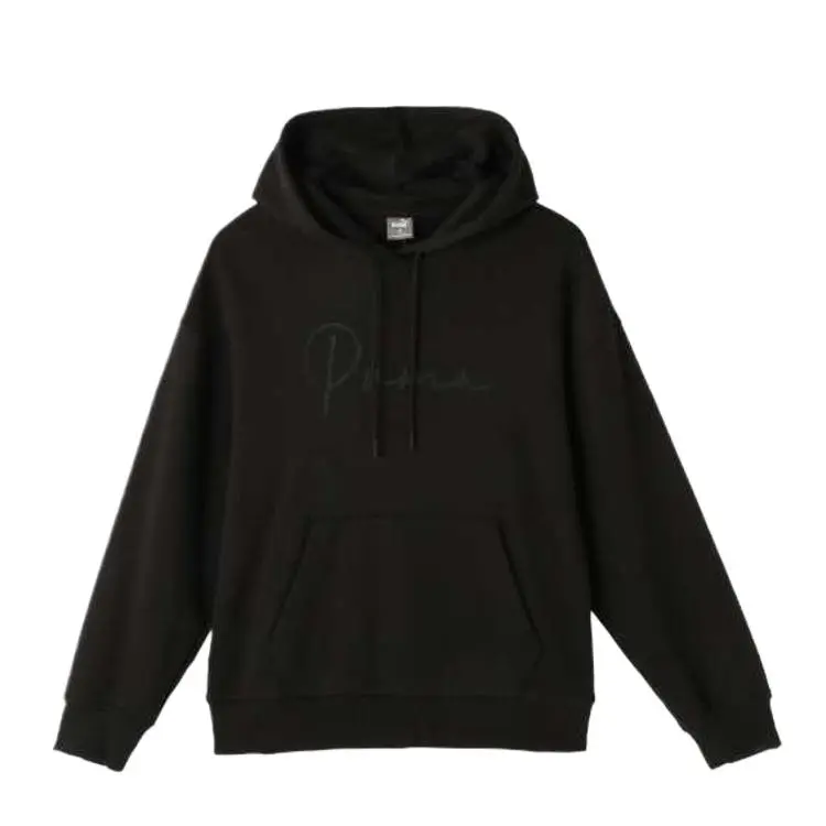 PUMA Sweatshirts Women's Black Hooded Moderate Regular
