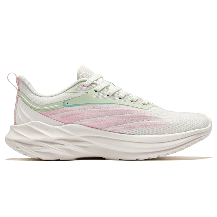 Erke Shadow 3.0 Cushioning Rebound Breathable Low top City Commuting Running Shoes Women’s White Pink