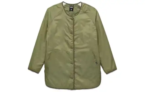 Vans Jackets Women's Green Crew Neck Moderate Other