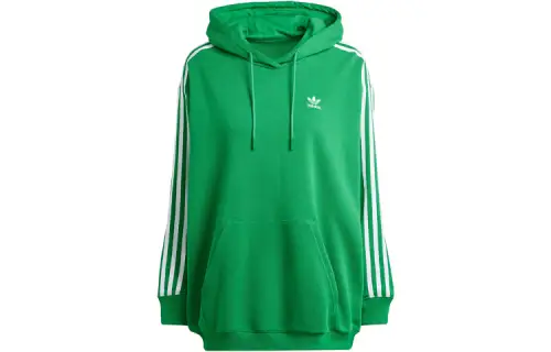 Adidas Originals logo-embroidered drop shoulder hoodie