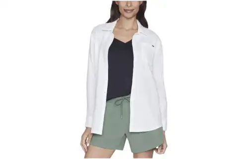 Skechers CALI Shirts Women's White Square Collar Moderate Other