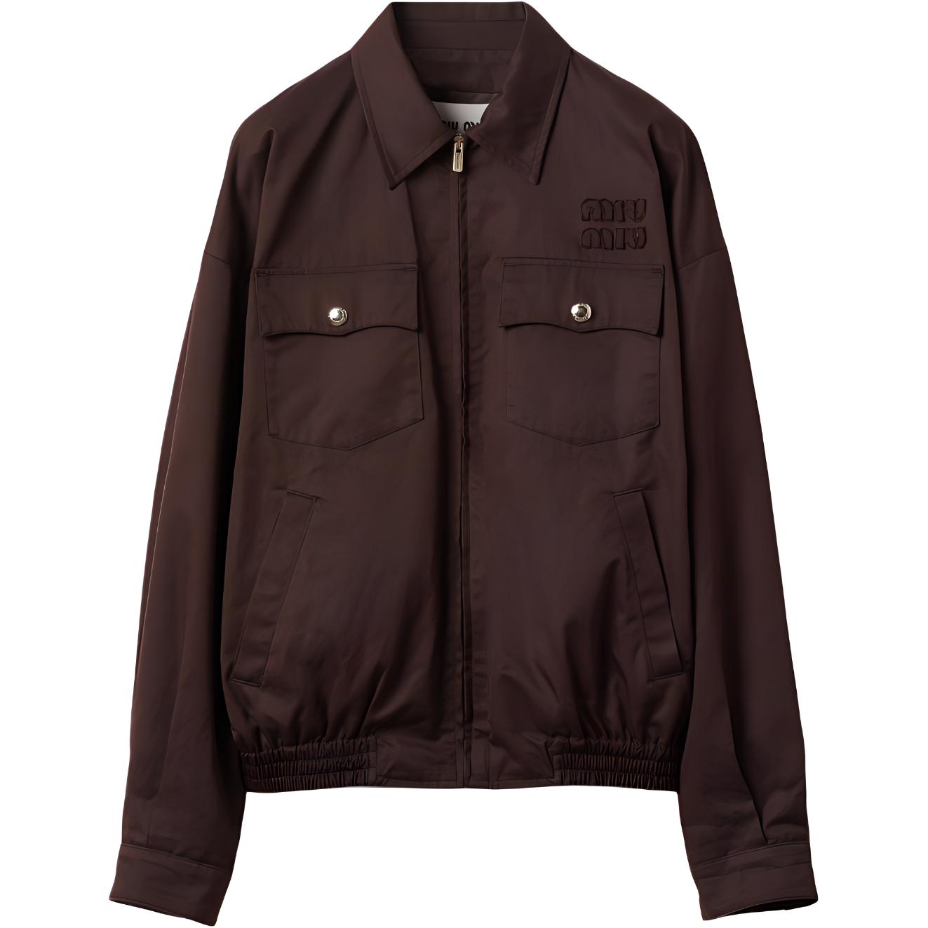 Женская куртка MIU MIU Bomber (коричневая)