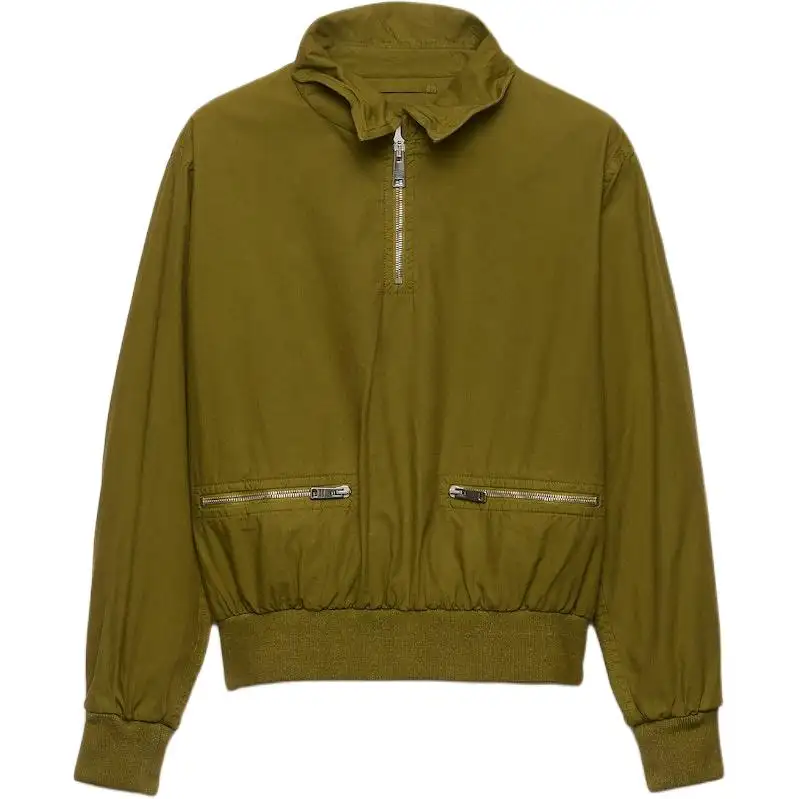 Prada Half-Zipped Long-Sleeved Jacket