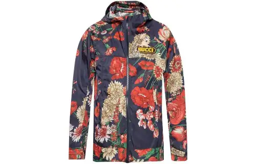 GUCCI Jackets Women's Red Hooded Moderate Other