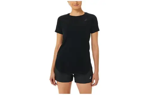 ASICS Shirts Women's Black Crew Neck Moderate Other
