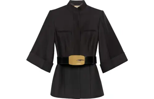 GUCCI Belted Waist Short-sleeved Jacket
