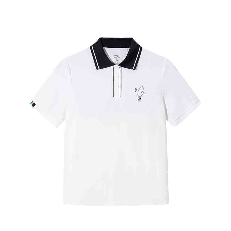 Женские футболка Anta Anta Polo (белая)