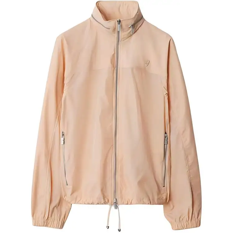 Burberry Logo Plaque Zipped Jacket