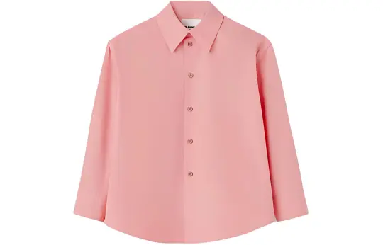 JIL SANDER Straight point Collar Cotton Shirt