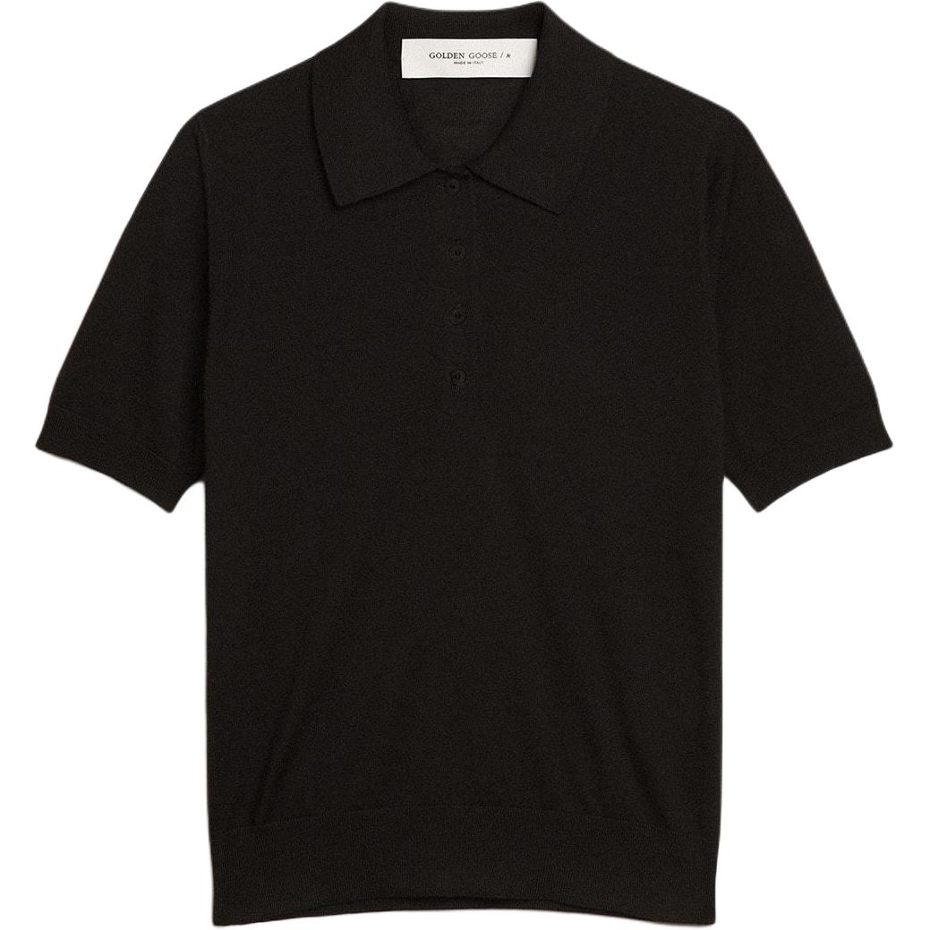 Женская футболка Golden Golden Goose Polo (черный)