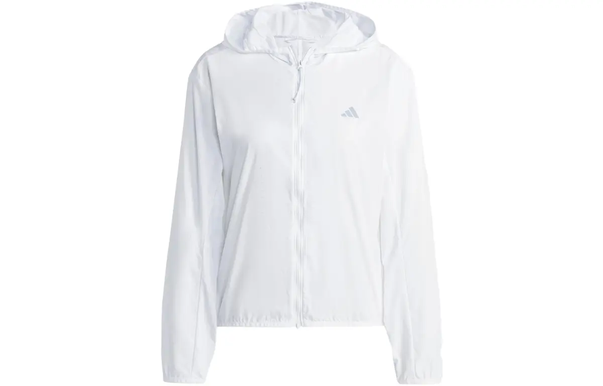 Adidas Jackets Women's White Hooded Moderate Other