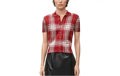 LOEWE Polo Shirt 'Red/White'