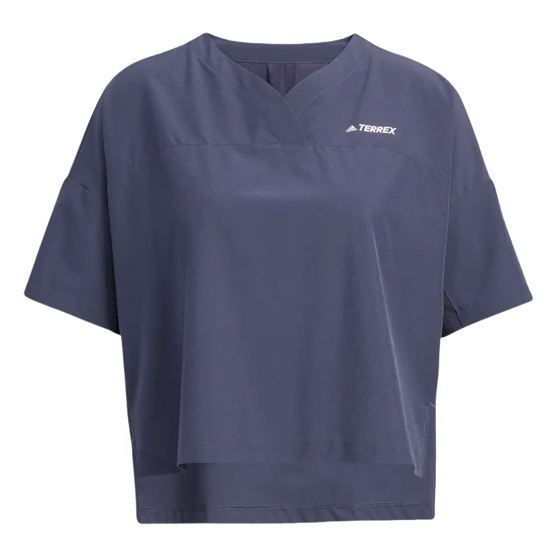 Adidas T Shirt Women's Dark Gray & Navy Blue