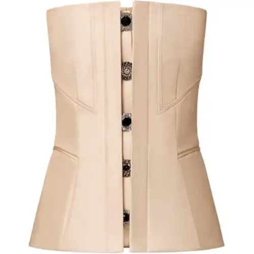 LOUIS VUITTON SS24 Strapless Top Women's Beige