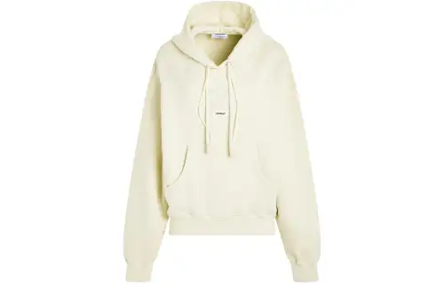 OFF-WHITE crystal-embellished cotton hoodie