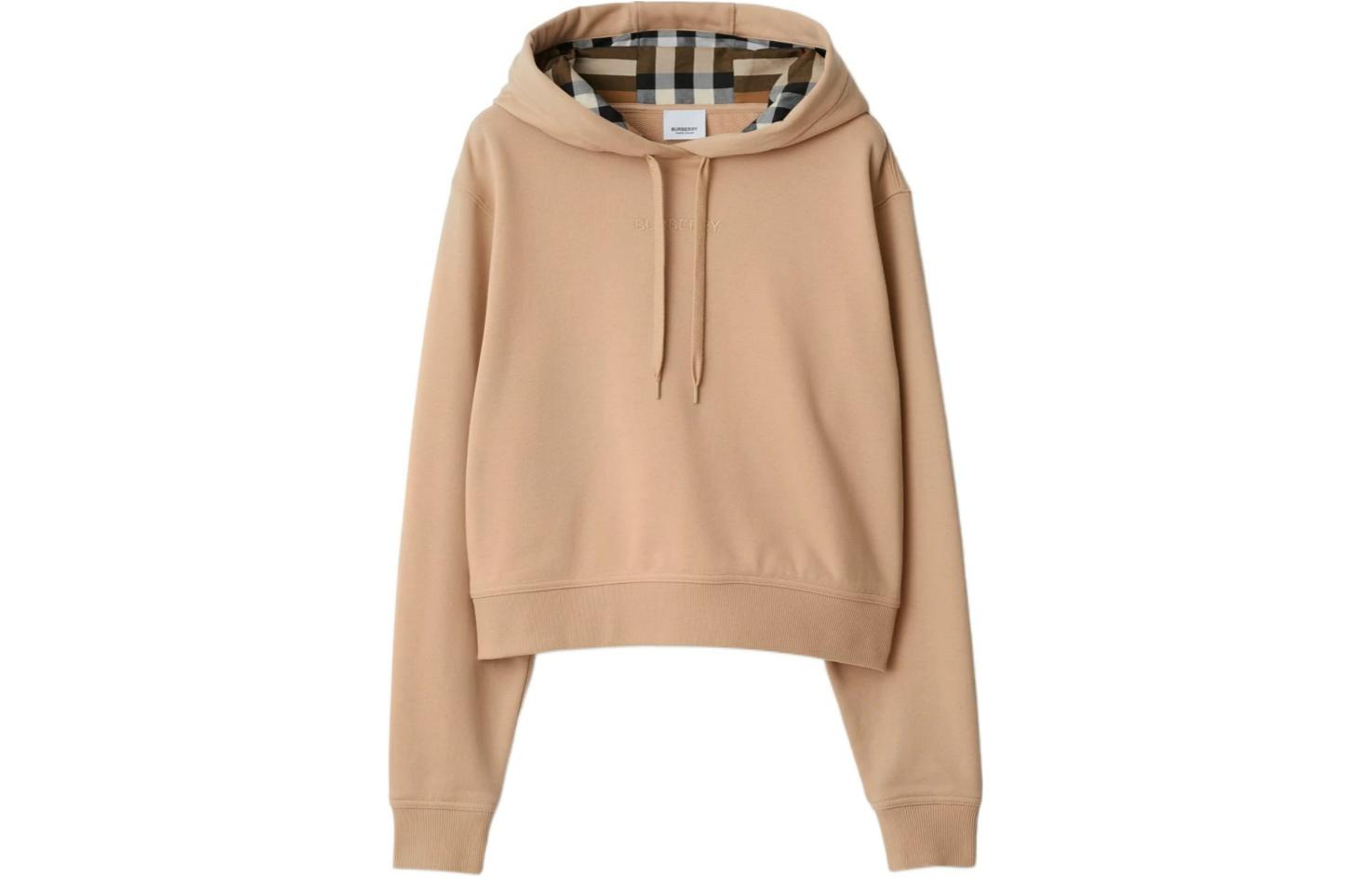 Женское худи Burberry SS24 (желто-бежевое)