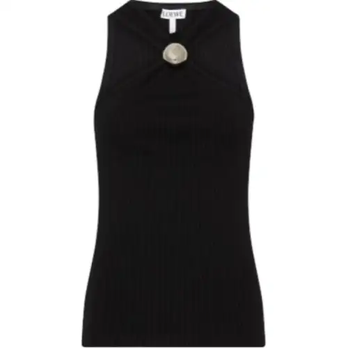 LOEWE Knitwear Women's Black V Neck Moderate Other