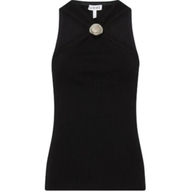 LOEWE Knitwear Women's Black V Neck Moderate Other