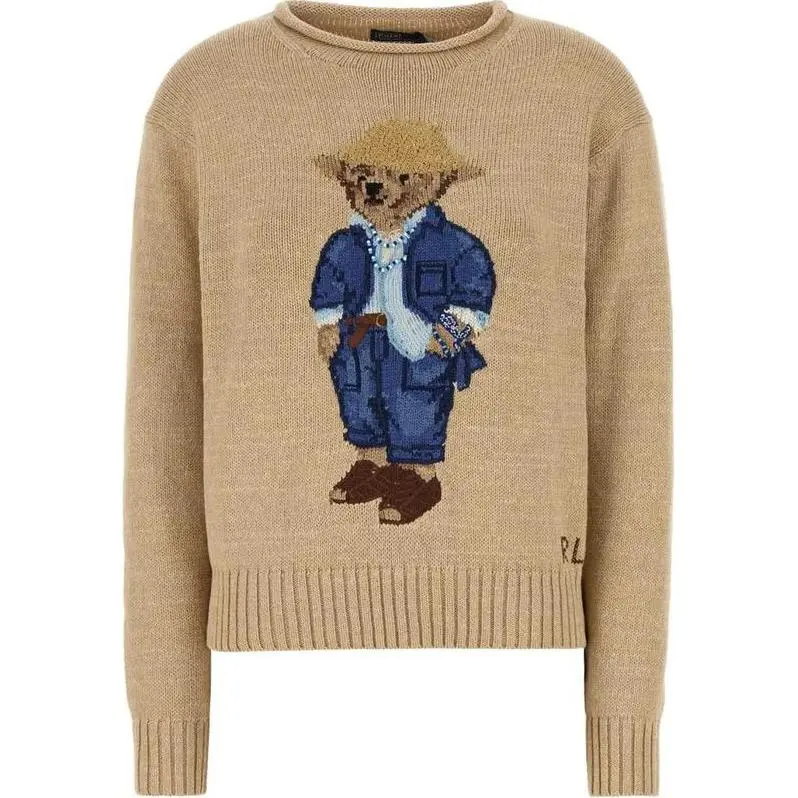Polo Ralph Lauren Polo Bear Knitwear Standard Women's Tan
