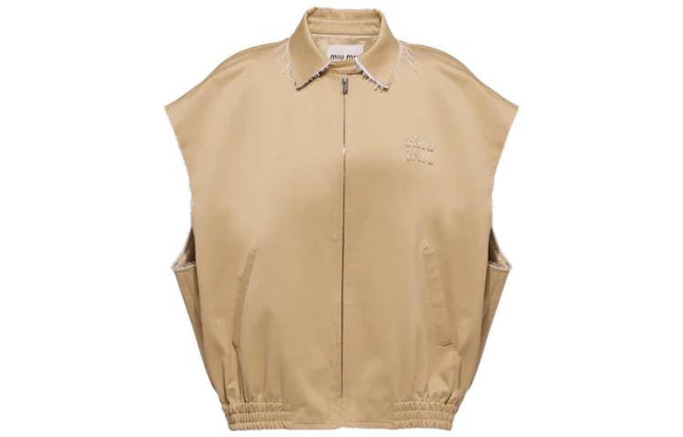 Miu Miu logo-patch chino blouson