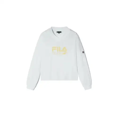 FILA Shirts Women's White V Neck Moderate