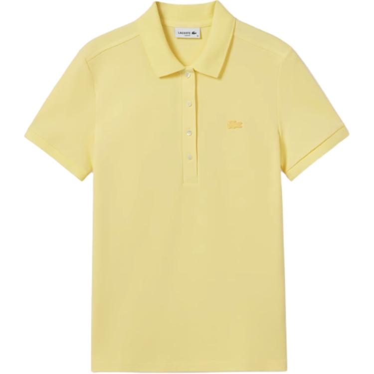 Женское поло LACOSTE Slim (белое)