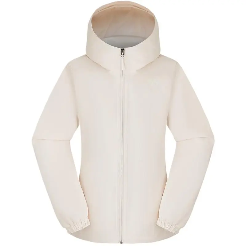THE NORTH FACE Urban Exploration SS25 Hiking And Mountaineering Waterproof Windbreaker Jacket Women's Warm Sand White