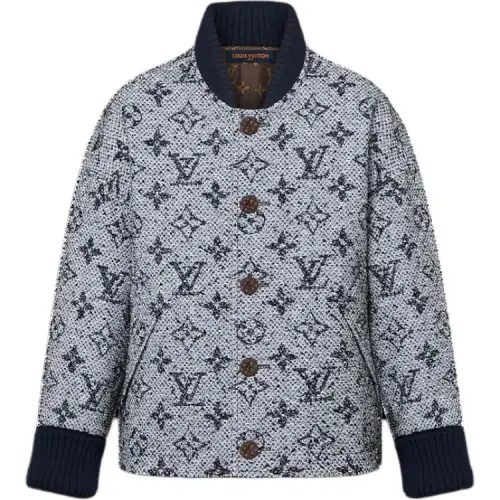 LOUIS VUITTON Monogram Tweed Varsity Jacket