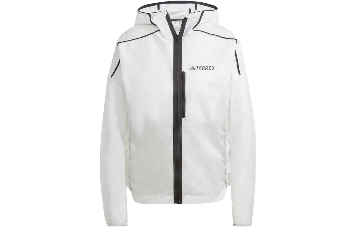 Adidas Jackets Women's White Hooded Moderate Other