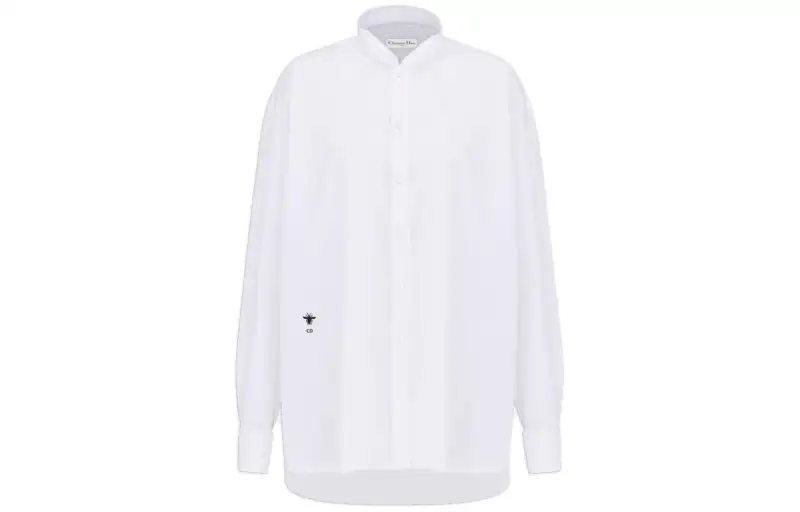 DIOR White shirt, print, with embroidery