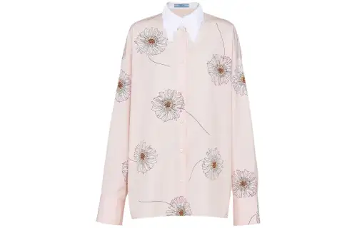 PRADA Gerbera print Cotton Shirt