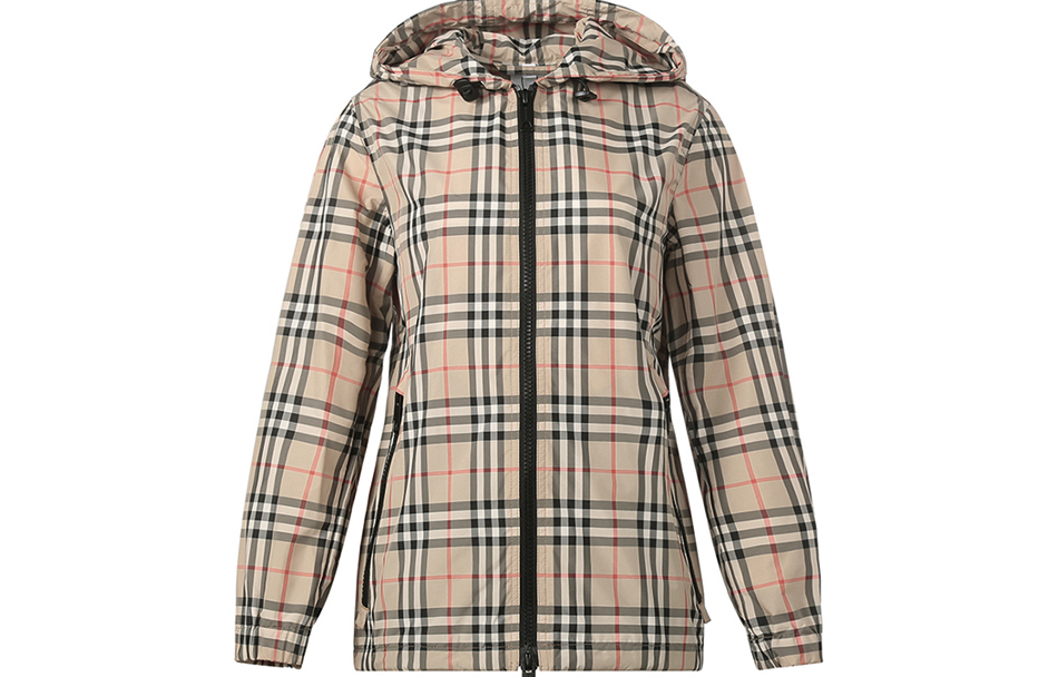 Женская куртка Burberry Vintage Check (бежевая)