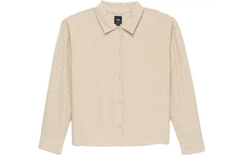 Vans Morgan Long Sleeve Relaxed Top Shirt Women's Beige