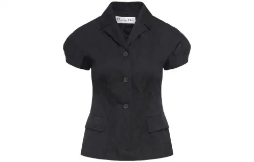 Christian DIOR Button Up Short Sleeved Jacket