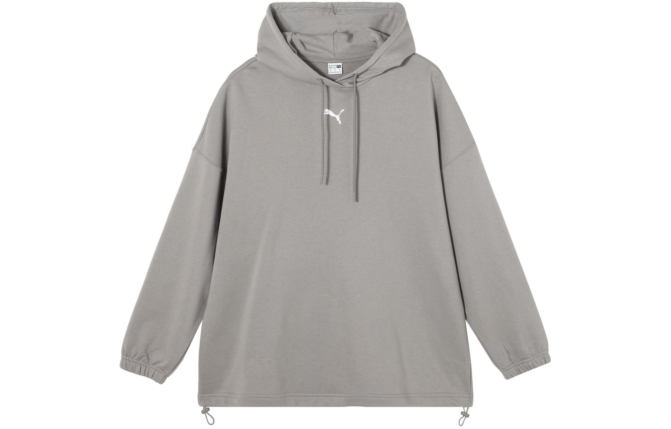 Женское худи PUMA DARE TO OVERSIZED HOODIE TR (серое)