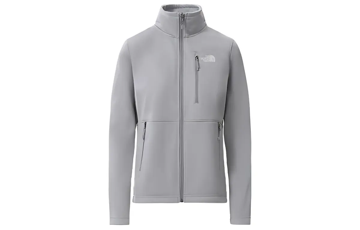 THE NORTH FACE Fleece Tops Women's Gray Stand Collar Moderate Other