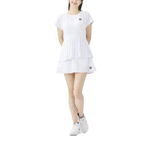 FILA Shirts Women's White Crew Neck Moderate