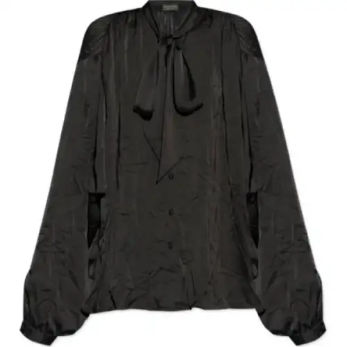 Balenciaga Tie Detailed Button Up Shirt