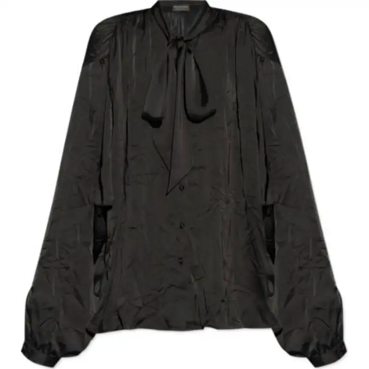 Balenciaga Tie Detailed Button Up Shirt
