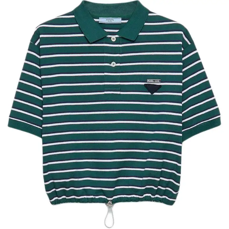 PRADA SS25 Polo Shirt Women's Jadeite Green