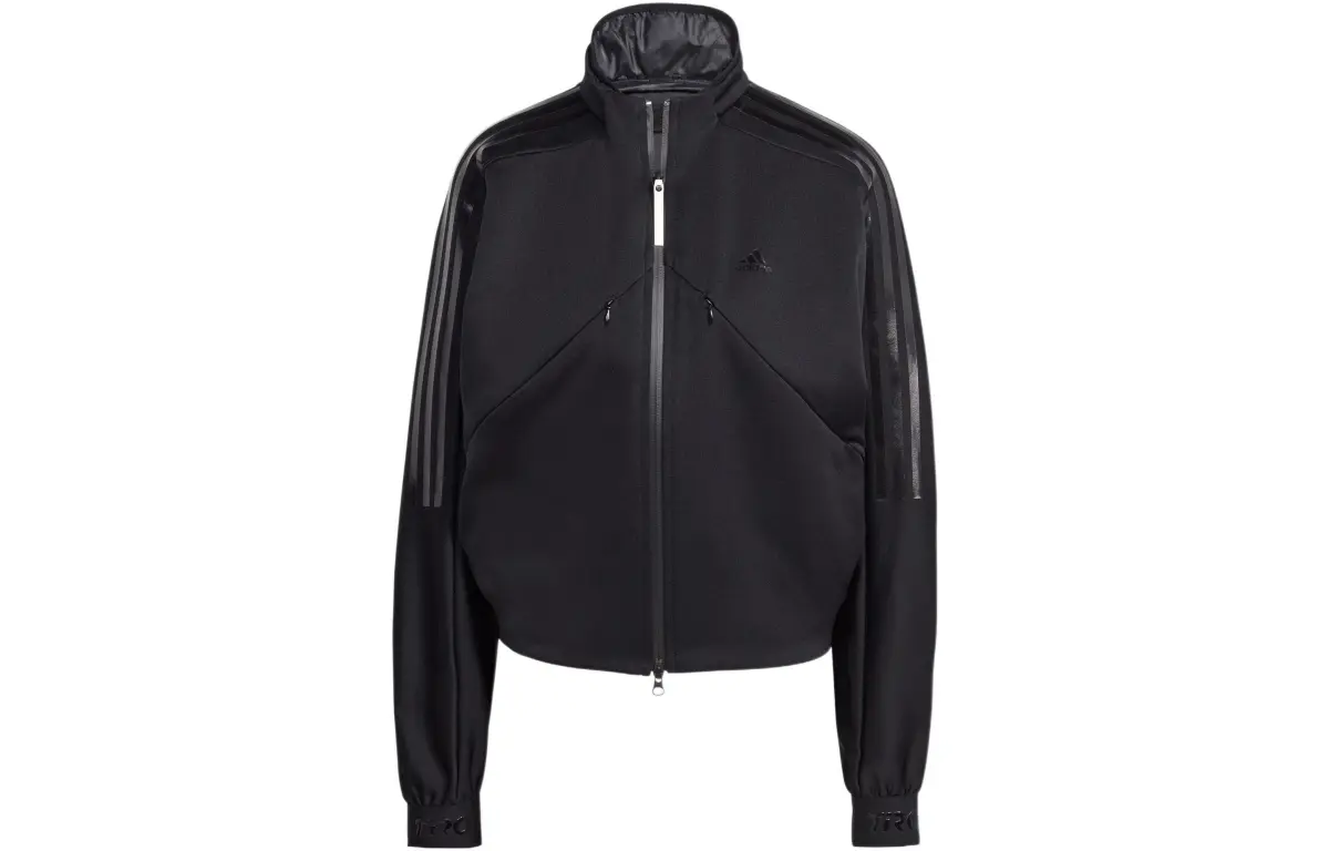 Adidas Jackets Women's Black Crew Neck Moderate Other