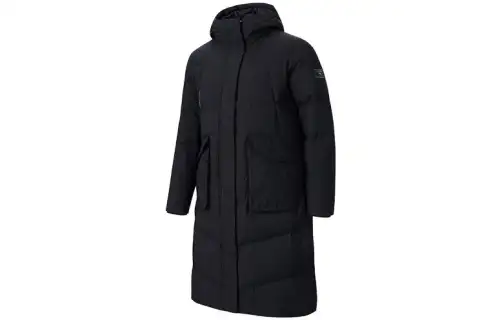 ANTA Variety Training Collection Down Jackets Women's Black Hooded Moderate Down Coat