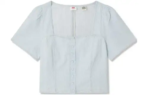 Levis Pascale striped denim blouse
