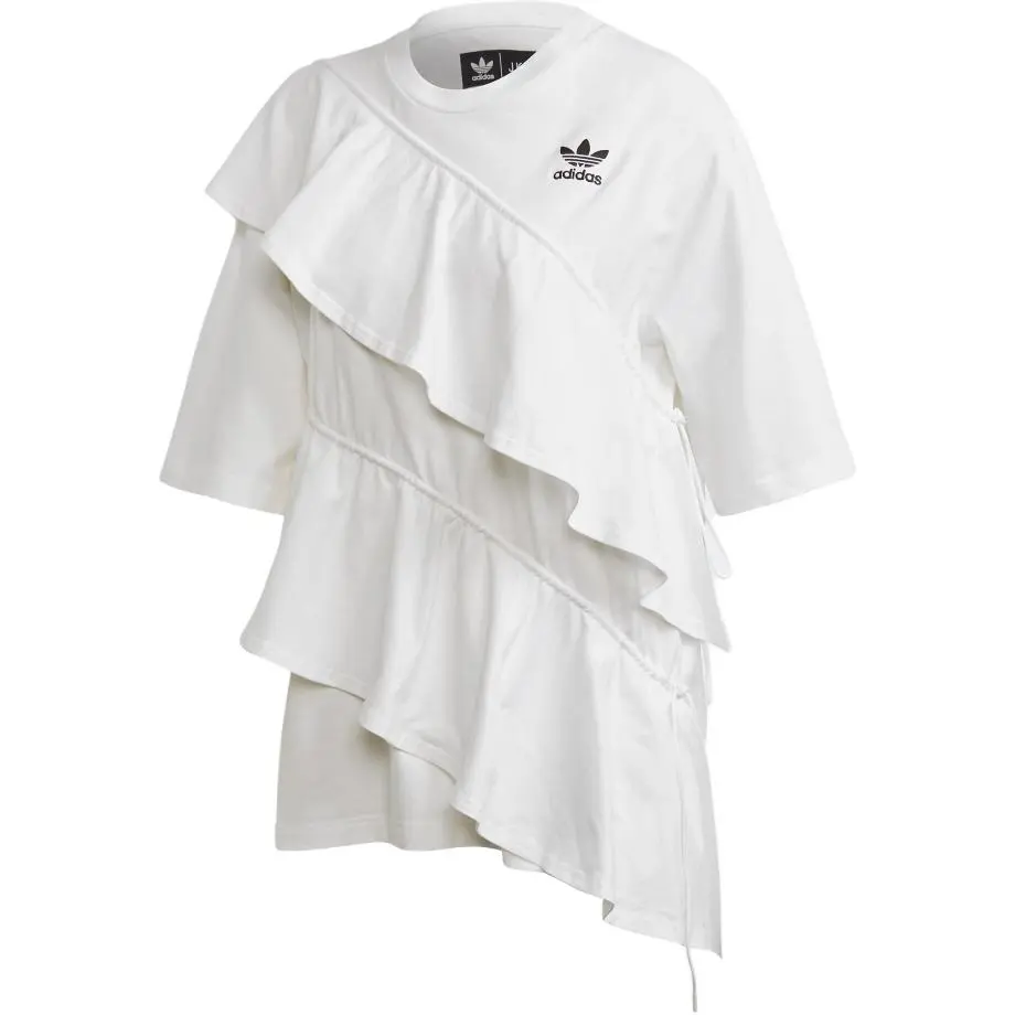 Adidas T-Shirts Women's White Crew Neck Moderate