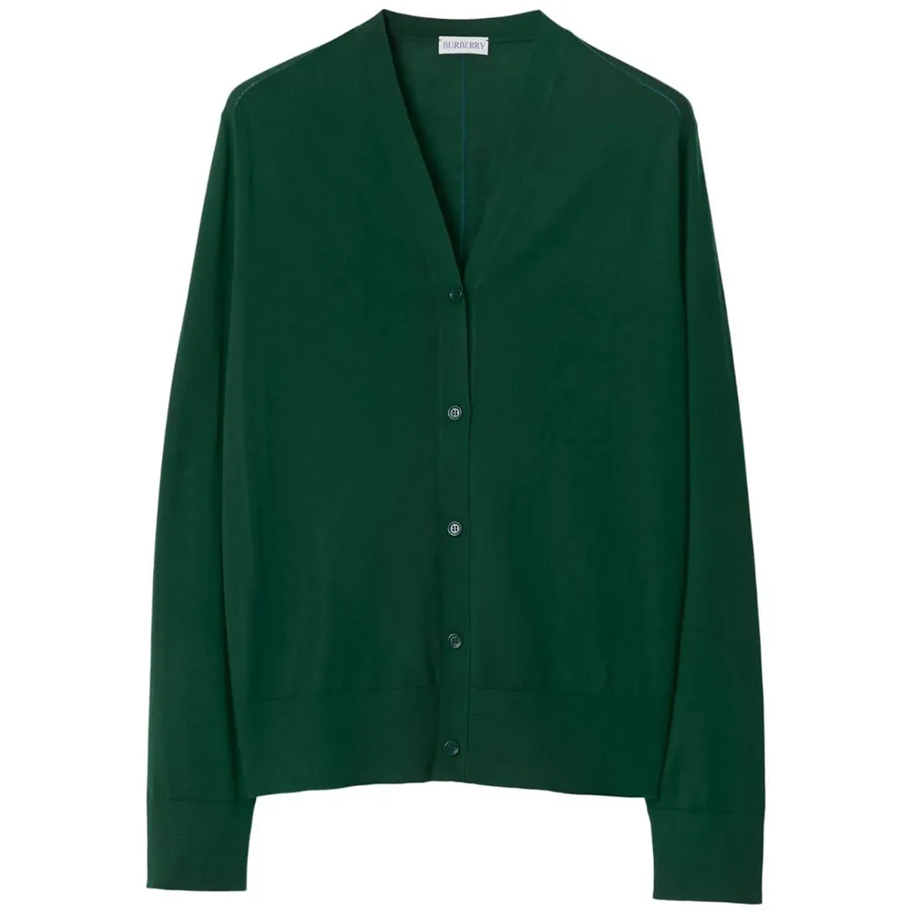 Burberry Fine-knit Wool Cardigan