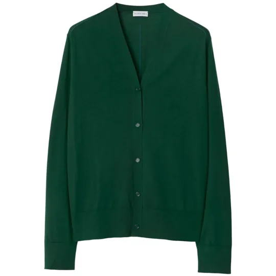 Burberry Fine-knit Wool Cardigan