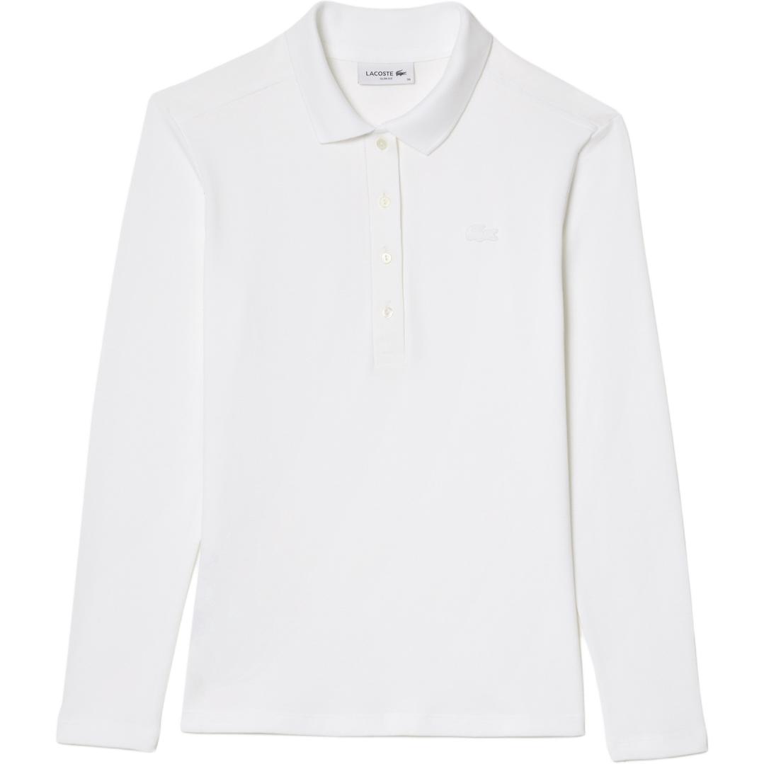 Женское поло LACOSTE (белый)