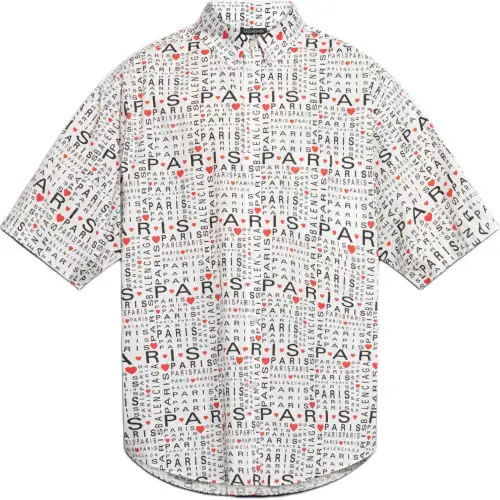 Balenciaga All Over Printed Short Sleeve Shirt