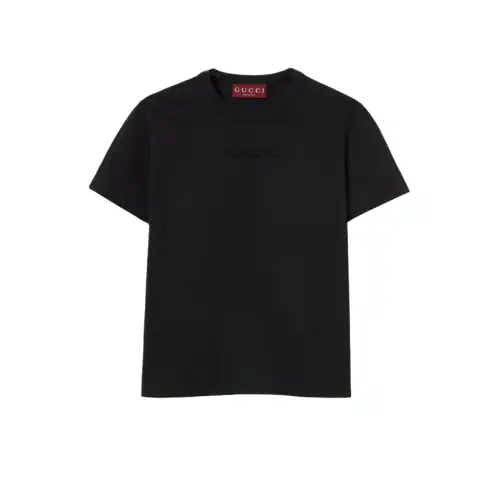 GUCCI Embroidered Cotton Jersey T shirt