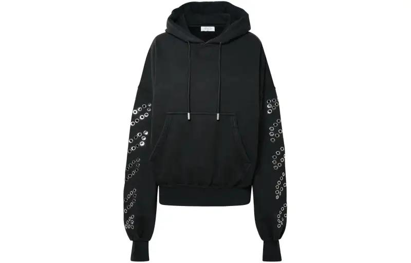 OFF-WHITE Drawsting Long-Sleeved Hoodie